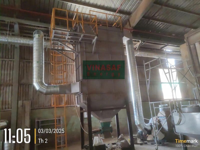 Thi công hệ thống lọc bụi túi vải 